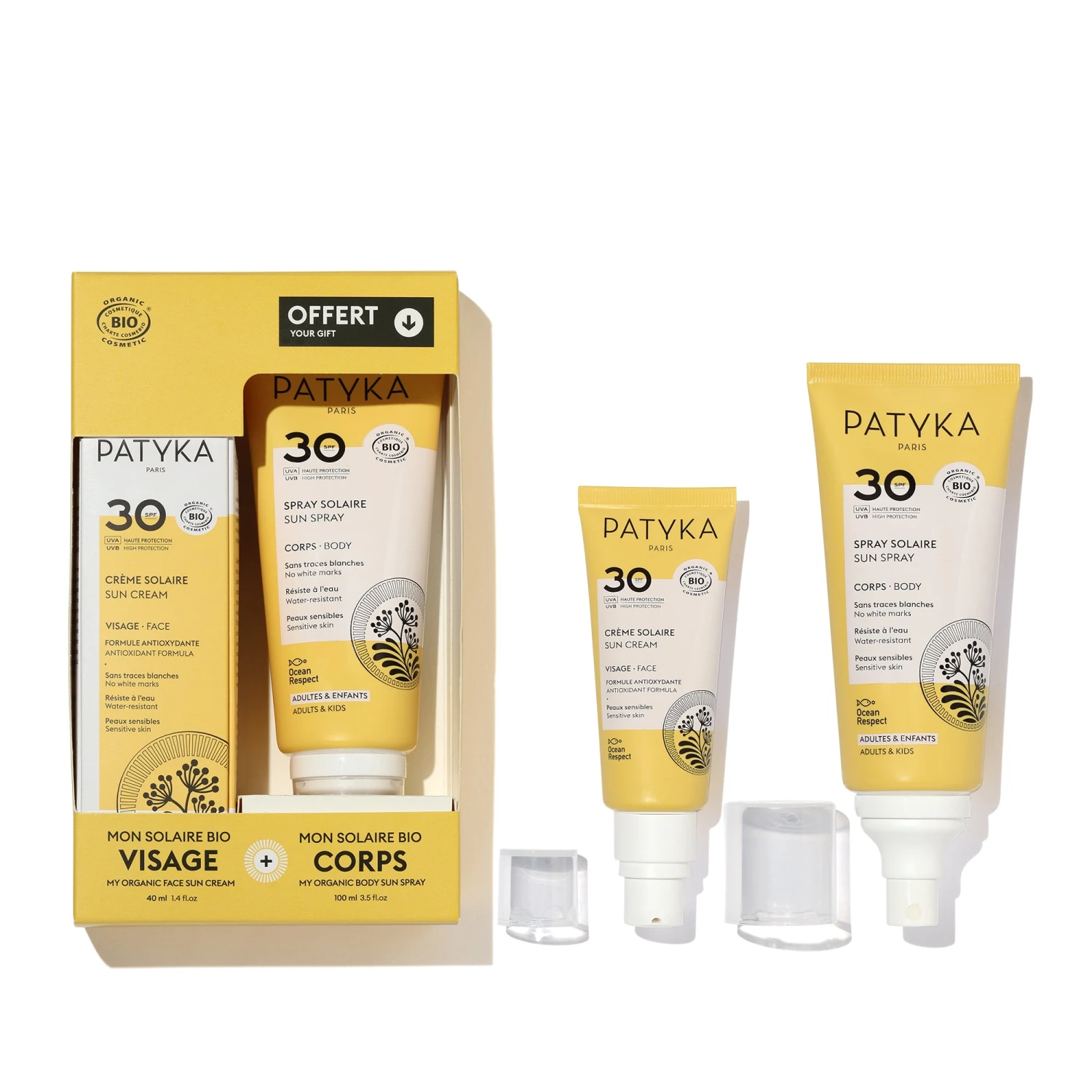 Coffret Solaire SPF30 Visage & Corps